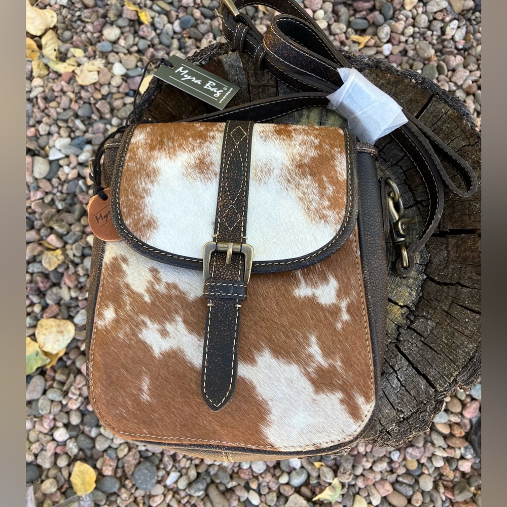 NWT MYRA BAG “Santa Mesa” Leather and Hair On Hide Bag.  Great Christmas gift!